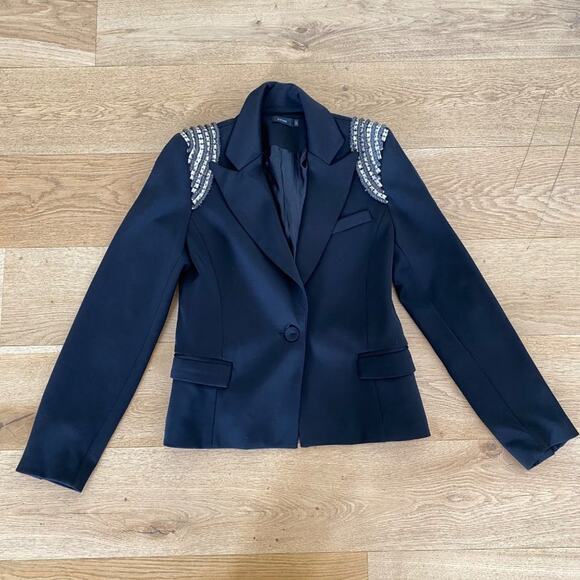 Millau Embellished Blazer in Black